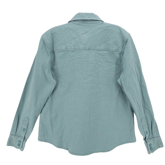 TOPO DESIGNS Women's Dirt Shirt Sage Blue Organic Cotton Stretch Size LARGE - Picture 3 of 8